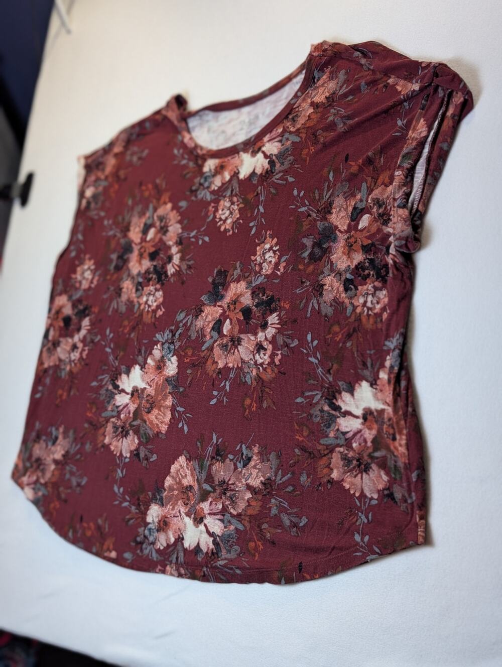 Maurices 24/7 Clara Floral Tee Size 2x